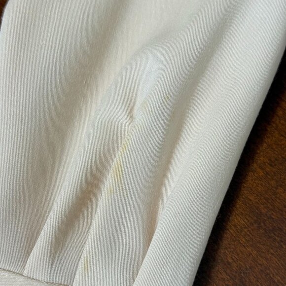 Vintage Dana Buchman Pearl Button coat Size 4 pure Wool Blend Belted read - Picture 9 of 16